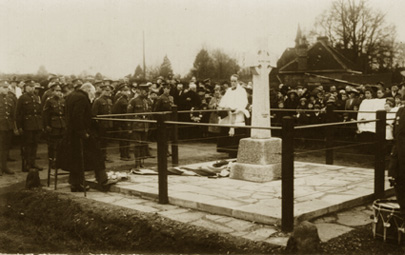 The Unveiling of Tongham War Memorial