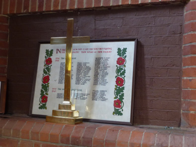 Memorial to the Men of Ash Vale at St Mary's Church