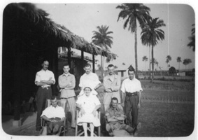 Constance Manfield and patients in West Africa