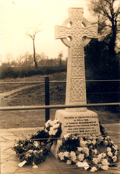 Tongham War Memorial in its original position
